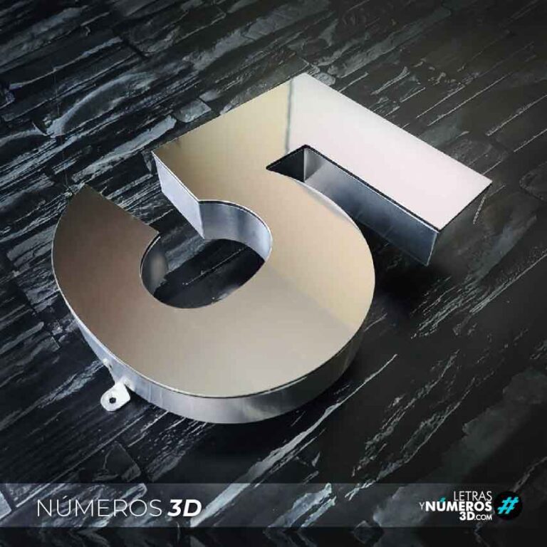 Numeros residenciales 3d h