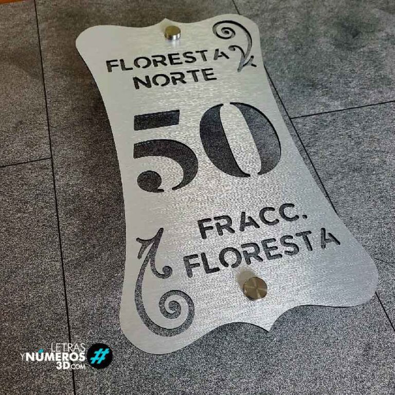 Numeros residenciales Placa 8